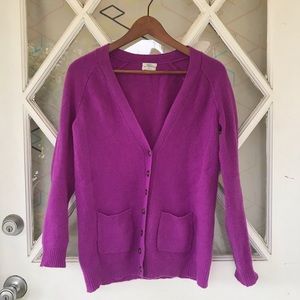 Madewell Wallace wool sweater in purple 👩🏼‍🎤